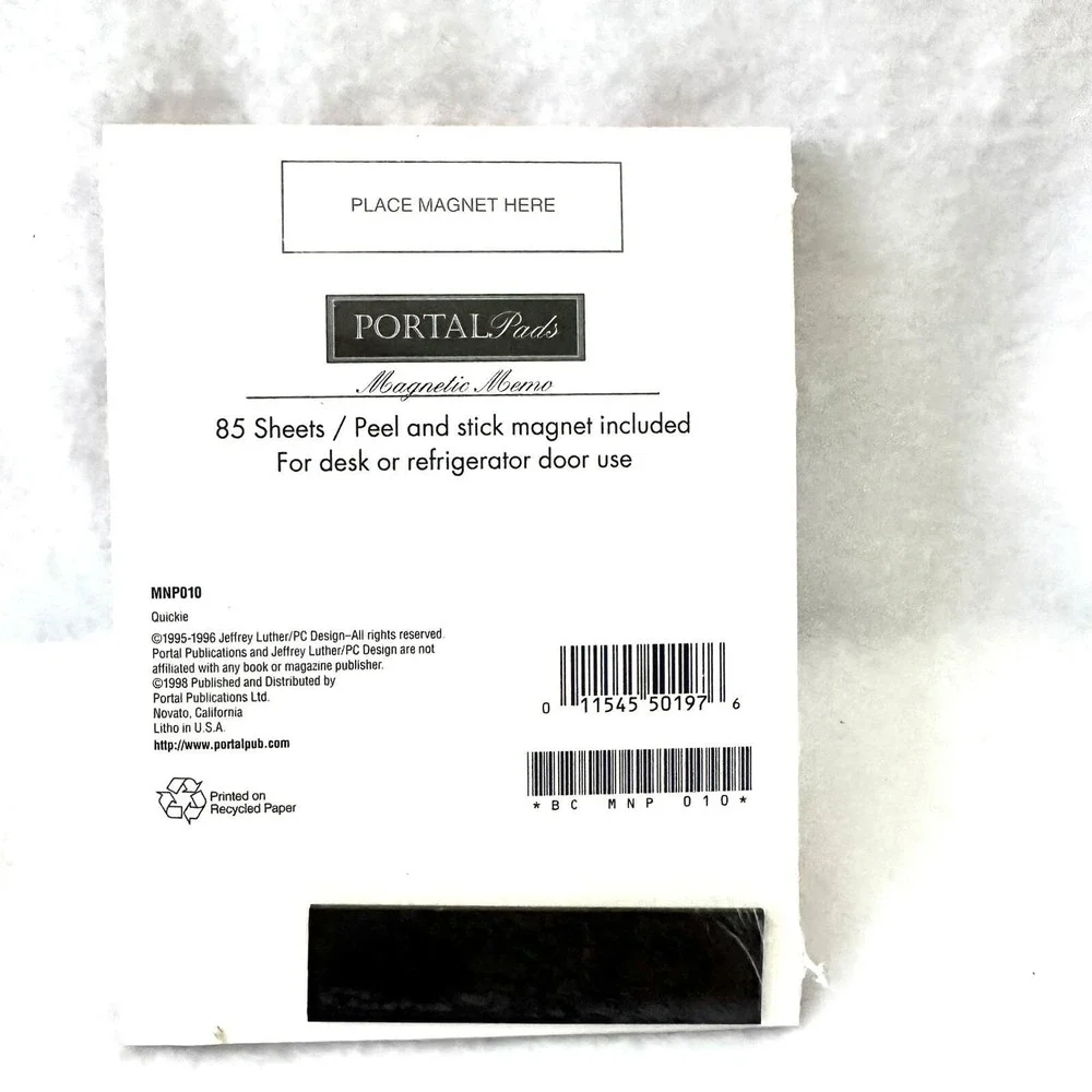 Portal Pads sheets stock sealed